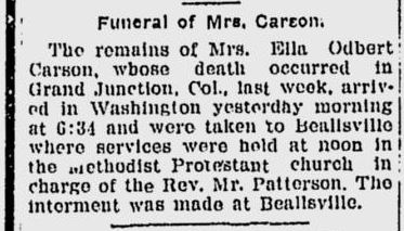 Ella Carson obit
